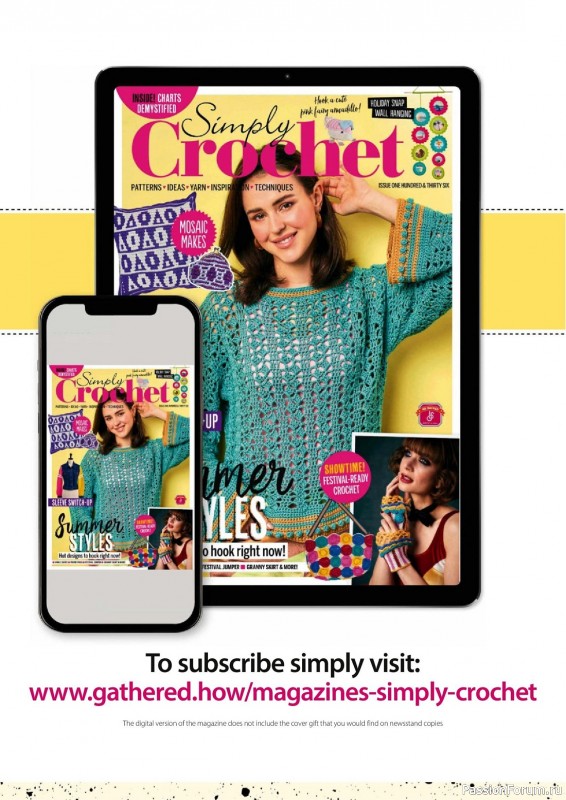 Вязаные проекты крючком в журнале «Simply Crochet №137 2023»