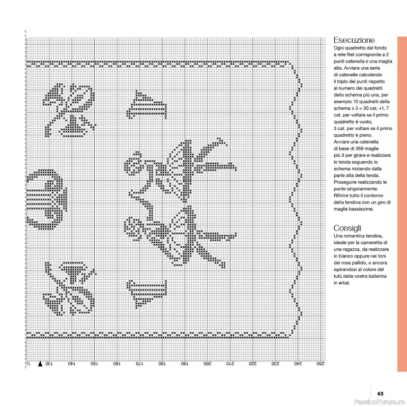 Вязаные проекты крючком в журнале «Uncinetto Manuale Filet №7 2022»