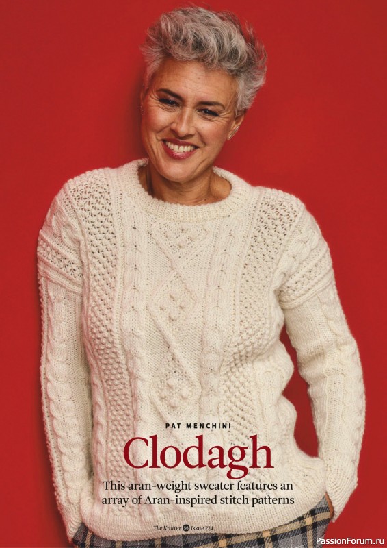 Вязаные проекты спицами в журнале «The Knitter №224 2026»