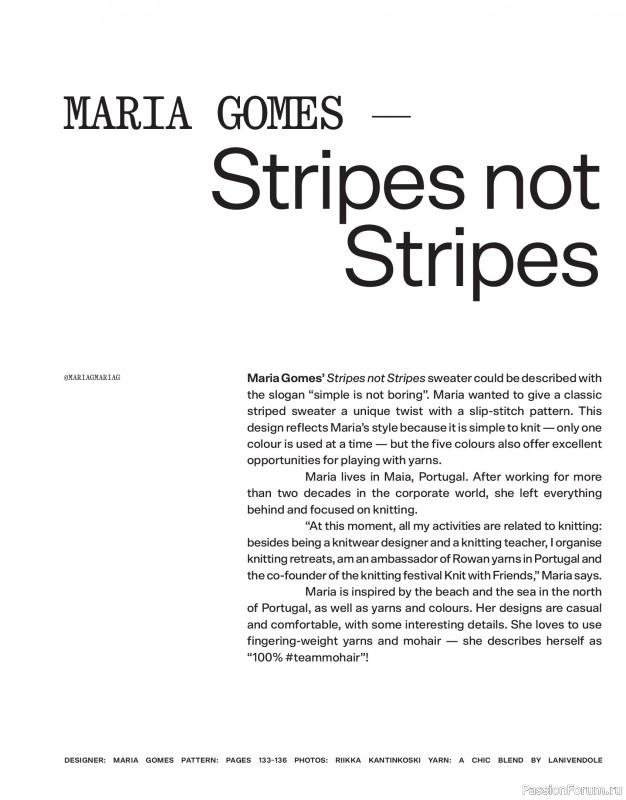 Вязаные проекты в журнале «Laine Magazine №22 2024 Autumn». Продолжение