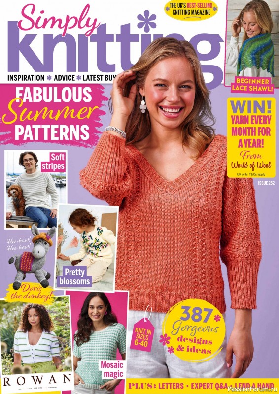 Вязаные проекты крючком в журнале &laquo;Simply Knitting №252 2024&raquo;
