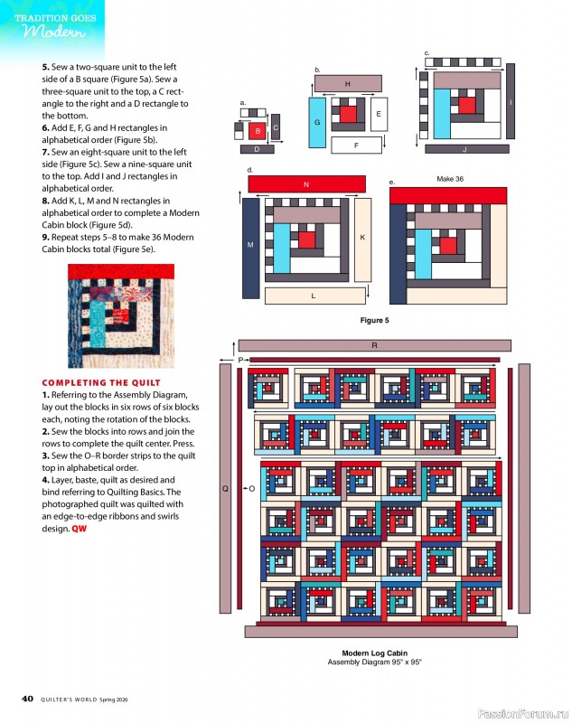 Коллекция проектов для рукодельниц в журнале «Quilter's World - Spring 2026»