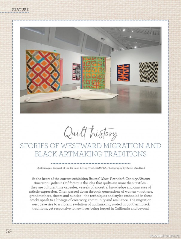 Коллекция проектов для рукодельниц в журнале «Quilters Companion №135 2025»