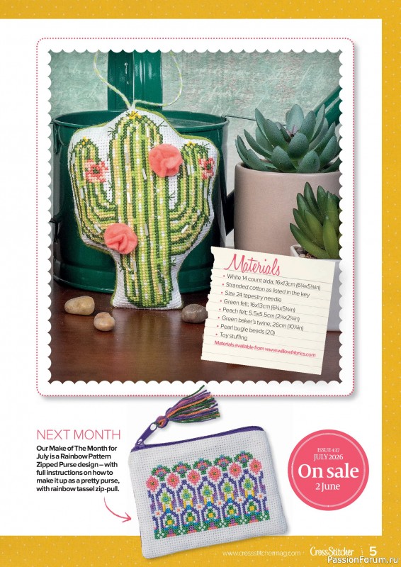 Коллекция вышивки в журнале &laquo;CrossStitcher №436 2026&raquo;