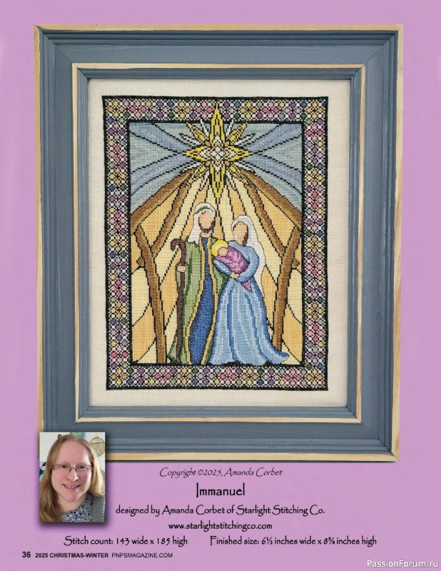 Коллекция вышивки в журнале «Punch Needle & Primitive Stitcher - Winter 2025»