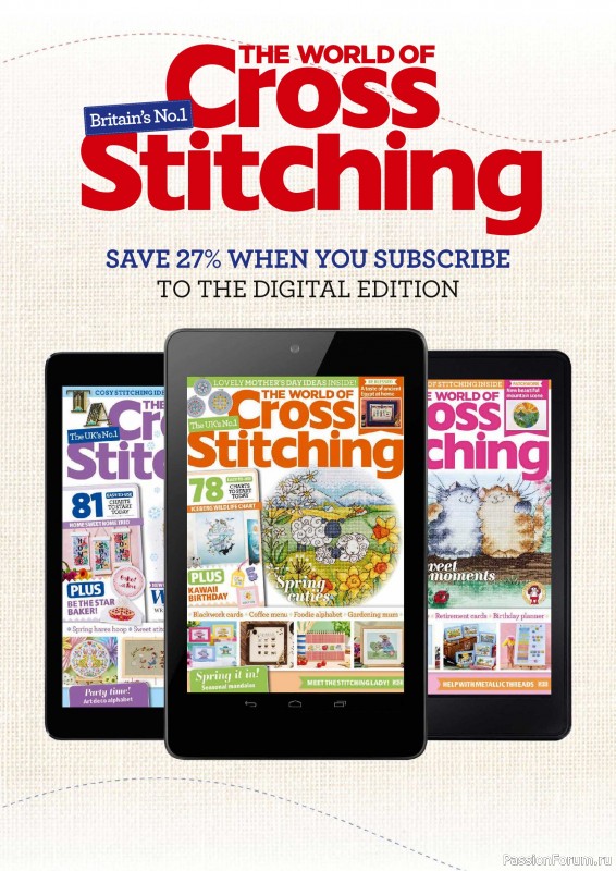 Коллекция вышивки в журнале &laquo;The World of Cross Stitching №371 2026&raquo;