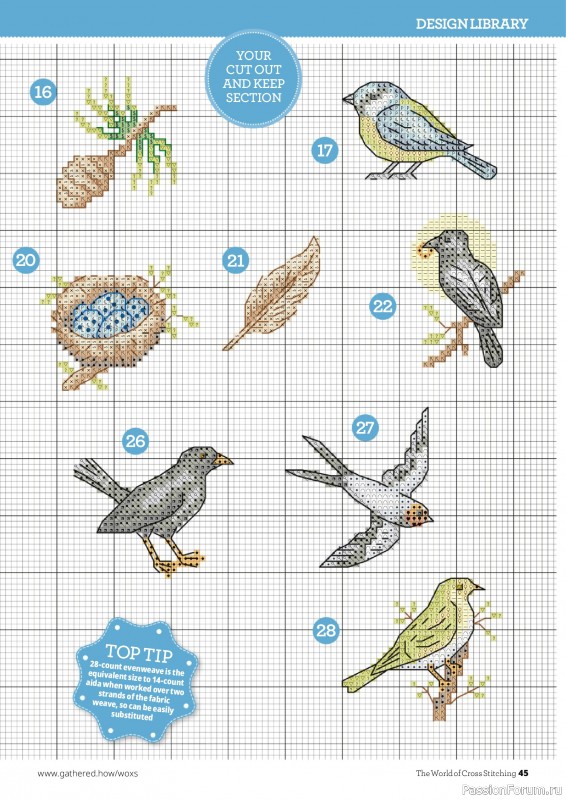 Коллекция вышивки в журнале &laquo;The World of Cross Stitching №377 2026&raquo;