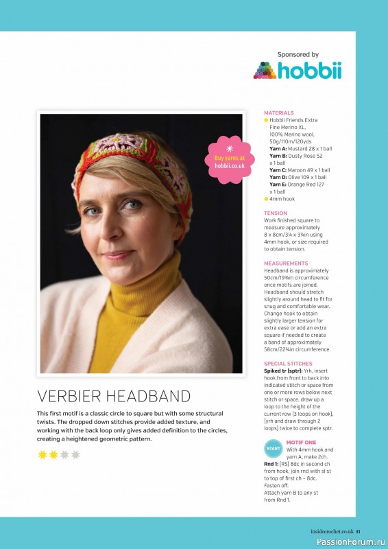 Вязаные проекты крючком в журнале &laquo;Inside Crochet №185 2025&raquo;