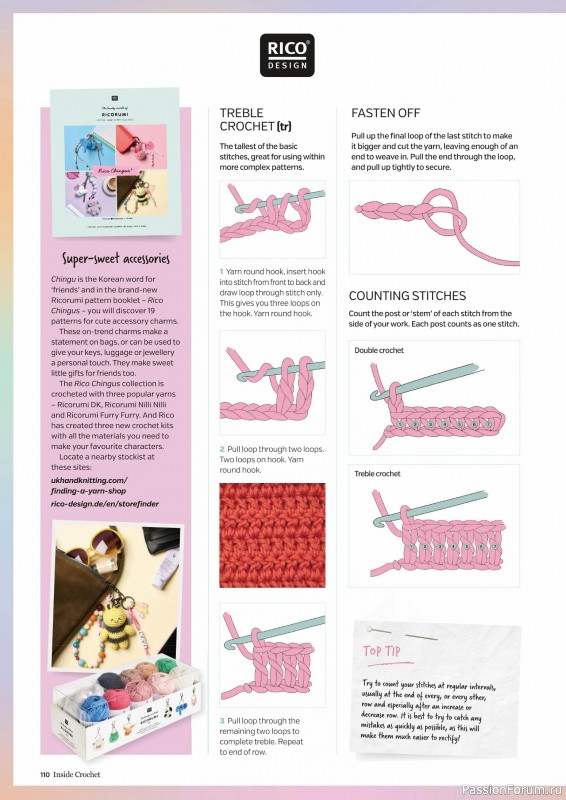 Вязаные проекты крючком в журнале &laquo;Inside Crochet №187 2026&raquo;