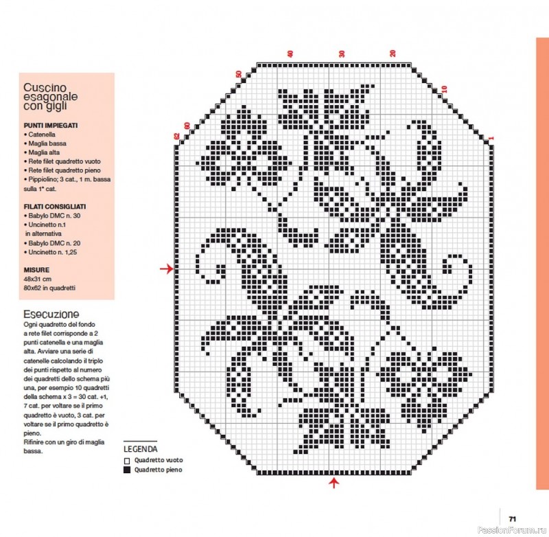 Вязаные проекты крючком в журнале «Uncinetto Manuale Filet №6 2022»