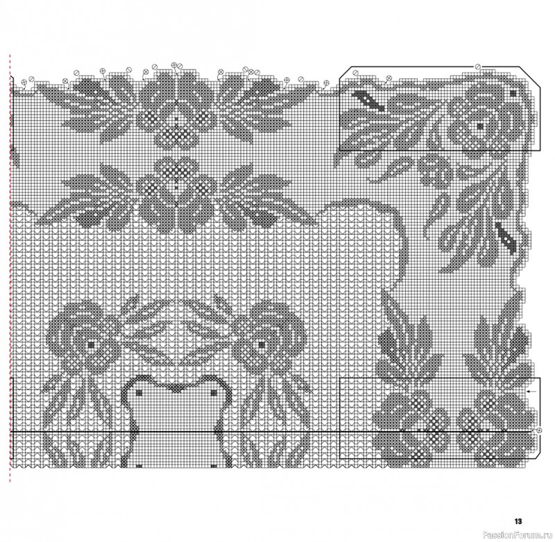 Вязаные проекты в журнале «Uncinetto Manuale Filet №13 2024»