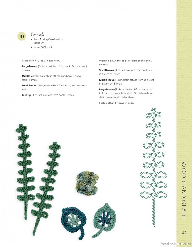 Bязаные проекты в журнале «100 crochet: flowers, plants and petals»