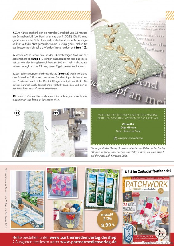 Коллекция проектов для рукодельниц в журнале &laquo;Patchwork & Nahen №3 2026&raquo;