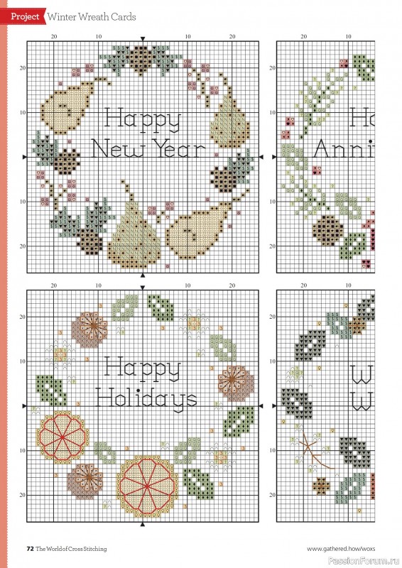 Коллекция вышивки в журнале «The World of Cross Stitching №365 2025»