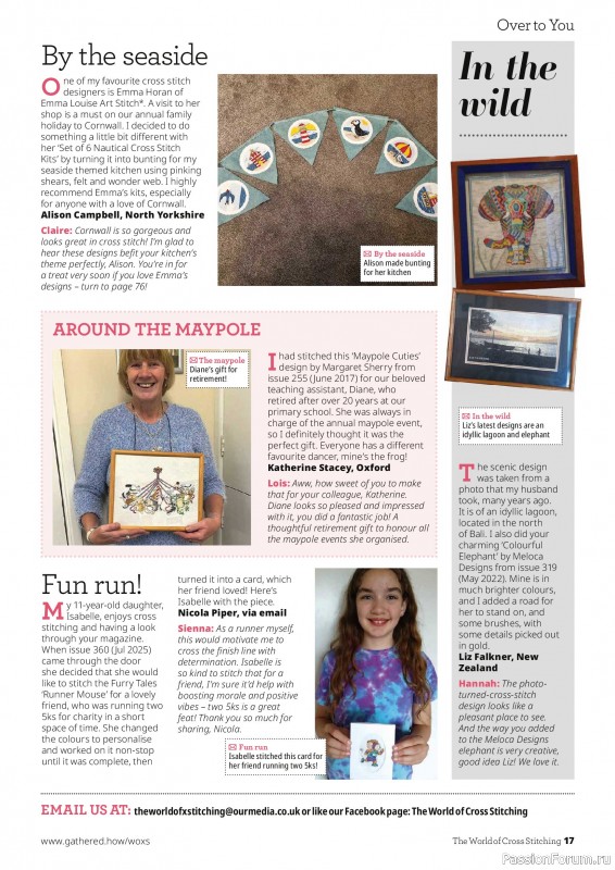 Коллекция вышивки в журнале &laquo;The World of Cross Stitching №372 2026&raquo;