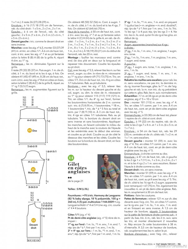 Вязаные модели в журнале &laquo;Fait Main Tricot №59 2026&raquo;