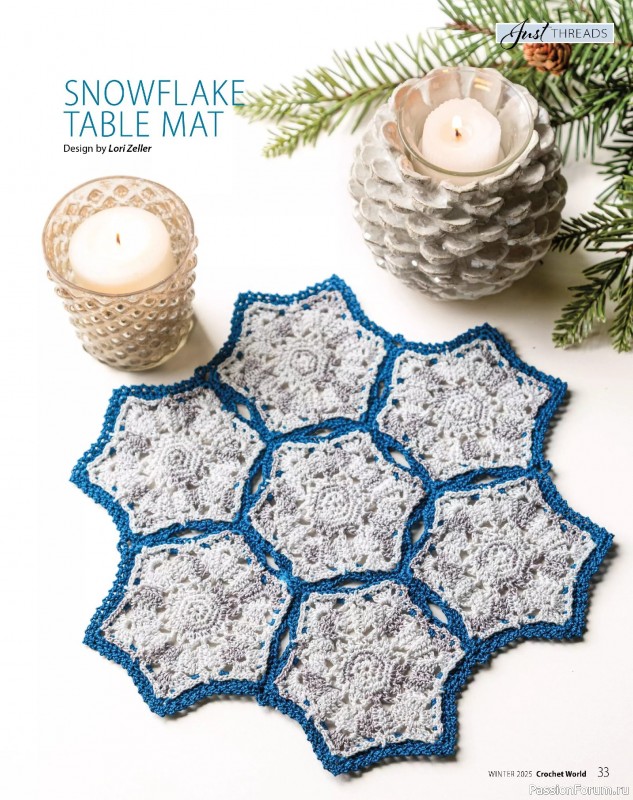 Вязаные проекты крючком в журнале «Crochet World - Winter 2025»