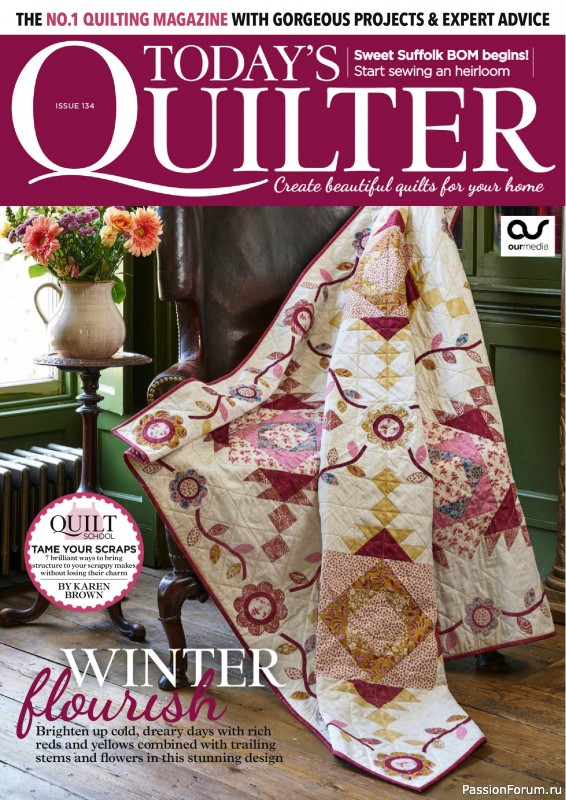 Коллекция проектов для рукодельниц в журнале «Todays Quilter №134 2025»