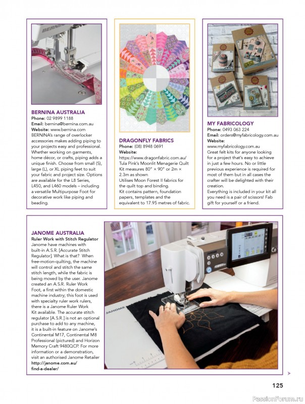 Коллекция проектов для рукодельниц в журнале «Great Australian Quilts №16 2025»