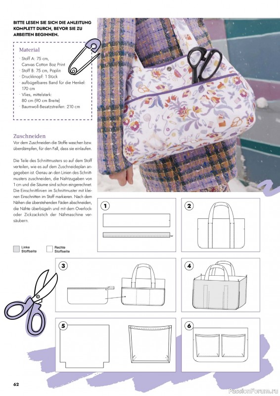 Коллекция проектов для рукодельниц в журнале «Patchwork & Nähen №2 2026»