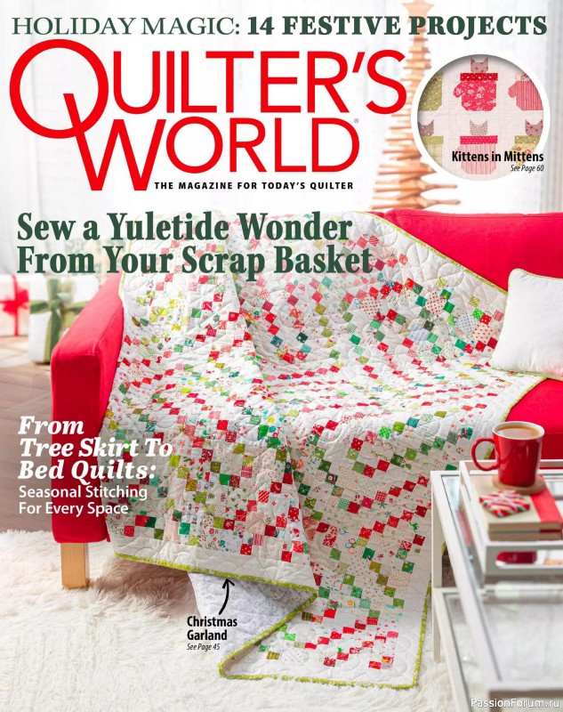 Коллекция проектов для рукодельниц в журнале «Quilter's World - Winter 2025»