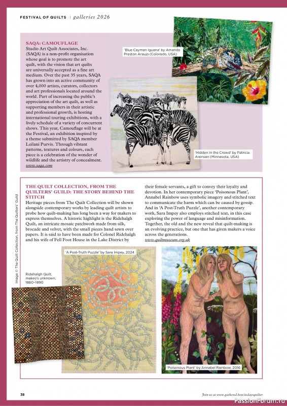 Коллекция проектов для рукодельниц в журнале «Todays Quilter №142 2026»