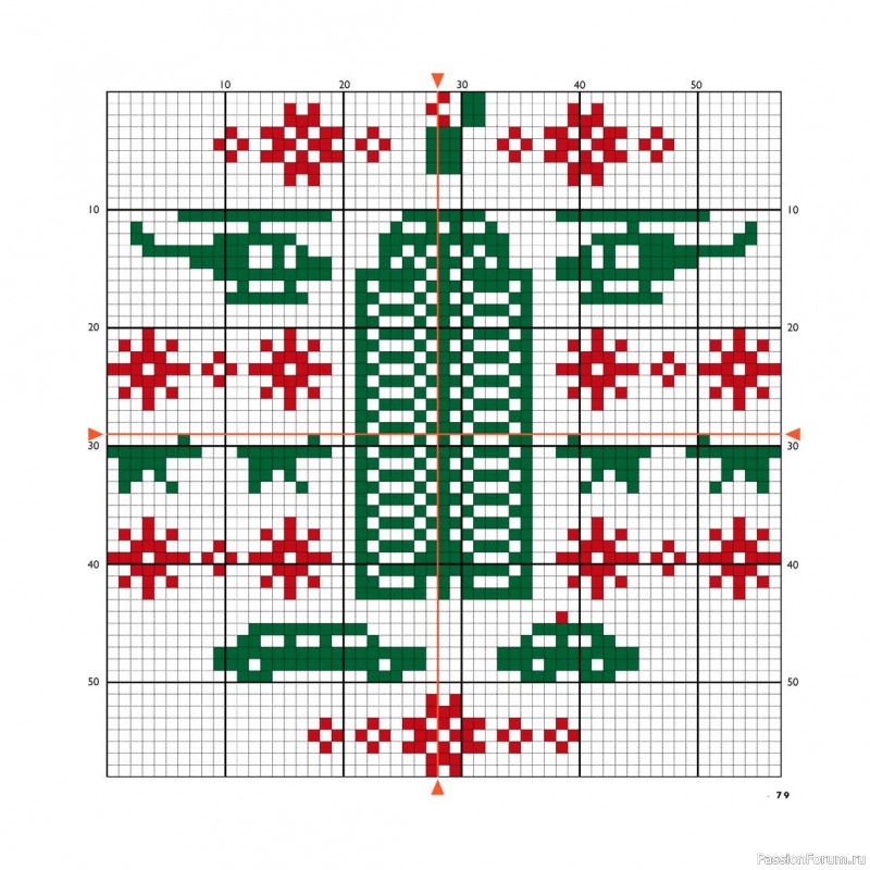 Коллекция вышивки в книге «Cross-Stitch for the Holidays»