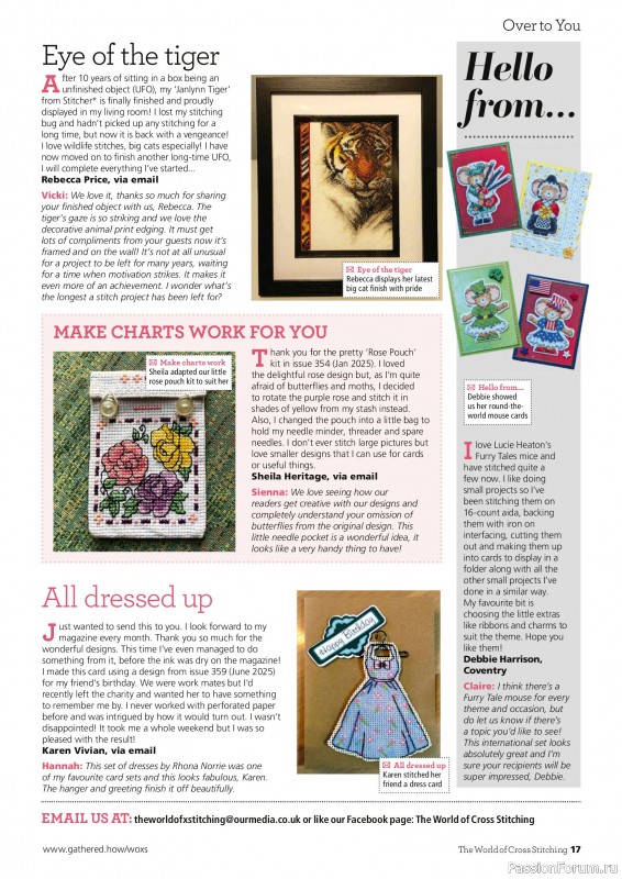 Коллекция вышивки в журнале &laquo;The World of Cross Stitching №369 2026&raquo;