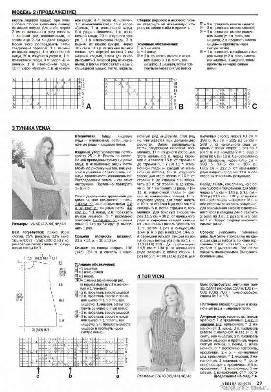 Вязаные модели в журнале «Verena №2 2025»