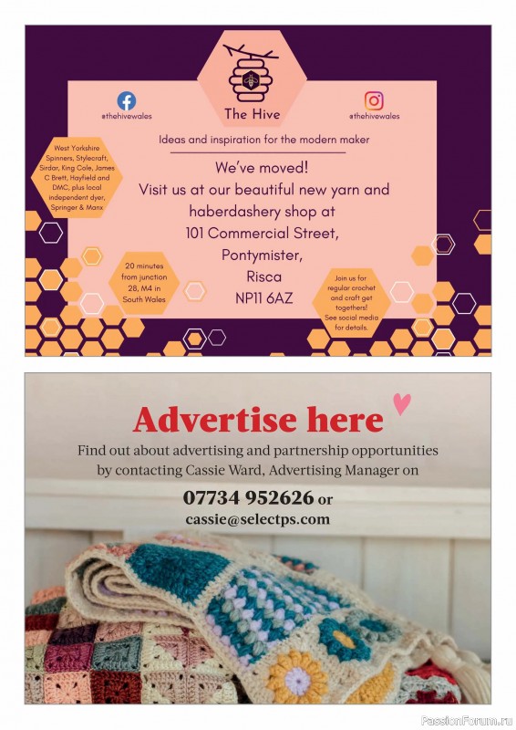 Вязаные проекты крючком в журнале &laquo;Inside Crochet №185 2025&raquo;