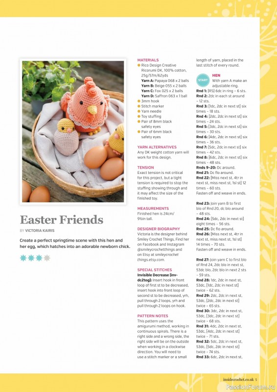 Вязаные проекты крючком в журнале &laquo;Inside Crochet №187 2026&raquo;