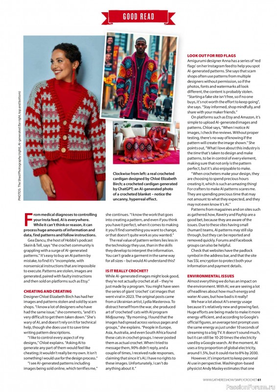Вязаные проекты крючком в журнале «Simply Crochet №172 2026»