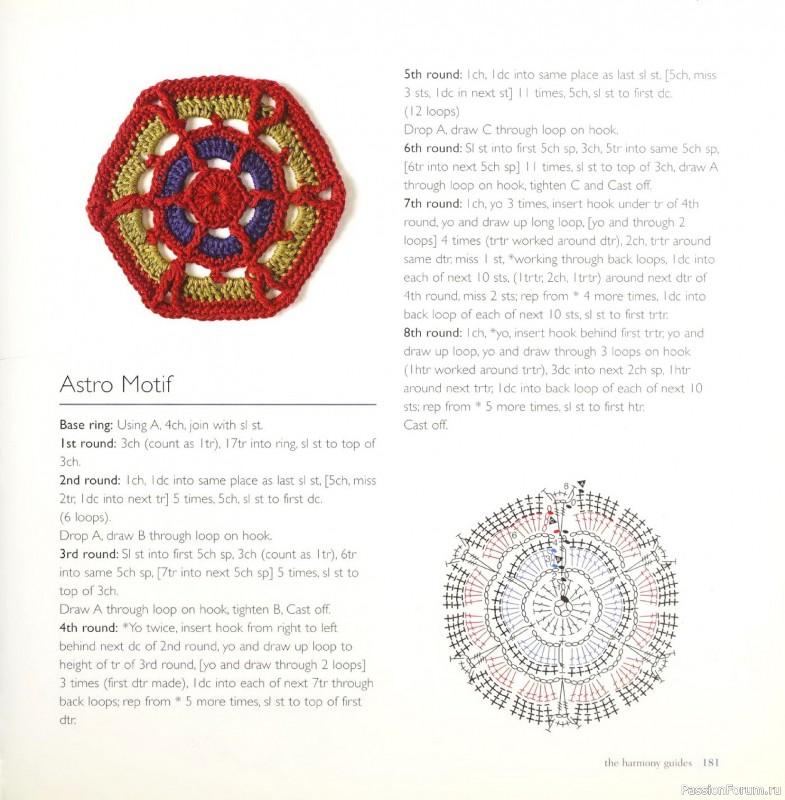 Вязаные проекты в книге &laquo;Crochet Stitch Motifs&raquo;. Продолжение