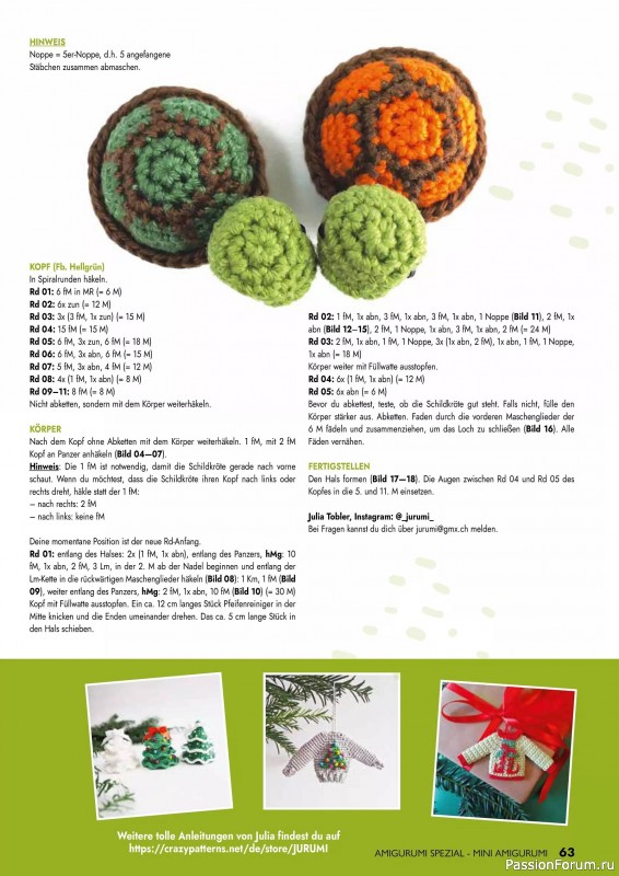 Вязаные проекты в журнале «Amigurumi Spezial - Mini №2 2025»