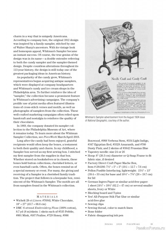 Коллекция проектов для рукодельниц в журнале &laquo;PieceWork - Spring 2025&raquo;