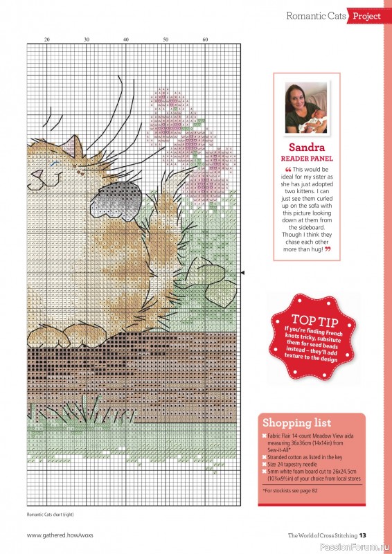 Коллекция вышивки в журнале &laquo;The World of Cross Stitching №368 2025&raquo;