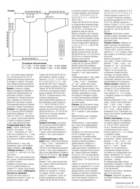 Вязаные модели в журнале «Creazion №3 2023»