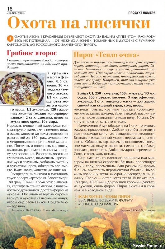 Коллекция кулинарных рецептов в журнале «Наша кухня №8 2026»