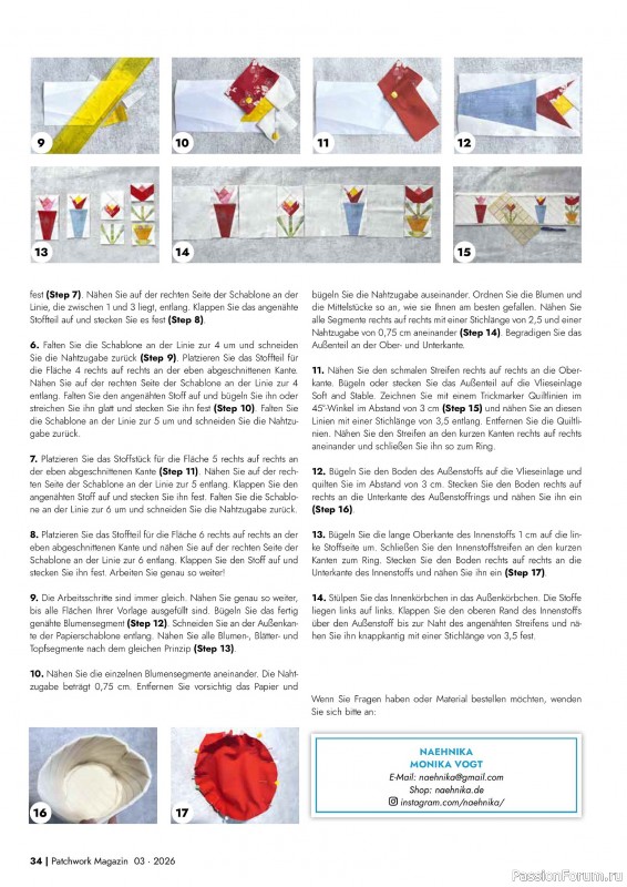 Коллекция проектов для рукодельниц в журнале &laquo;Patchwork das Magazin №3 2026&raquo;