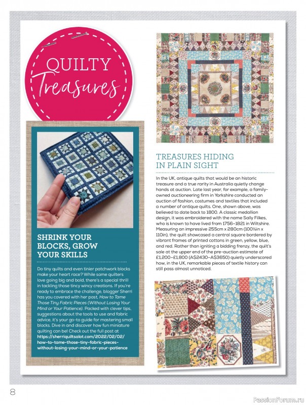 Коллекция проектов для рукодельниц в журнале &laquo;Quilters Companion №138 2026&raquo;