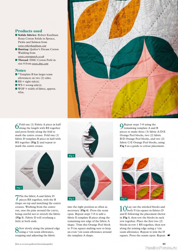 Коллекция проектов для рукодельниц в журнале «Todays Quilter №130 2025»