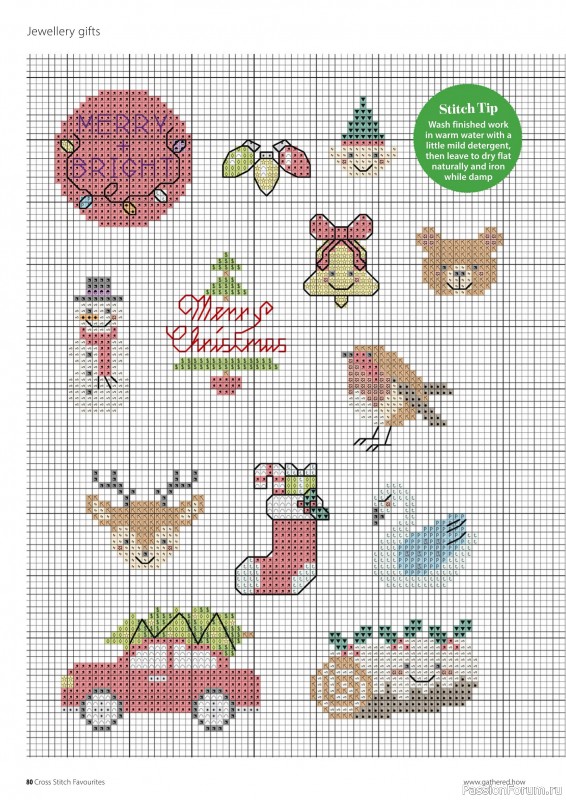 Коллекция вышивки в журнале «Cross Stitch Favourites - Christmas 2025»