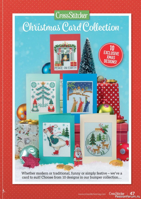 Коллекция вышивки в журнале «CrossStitcher №389 2022»