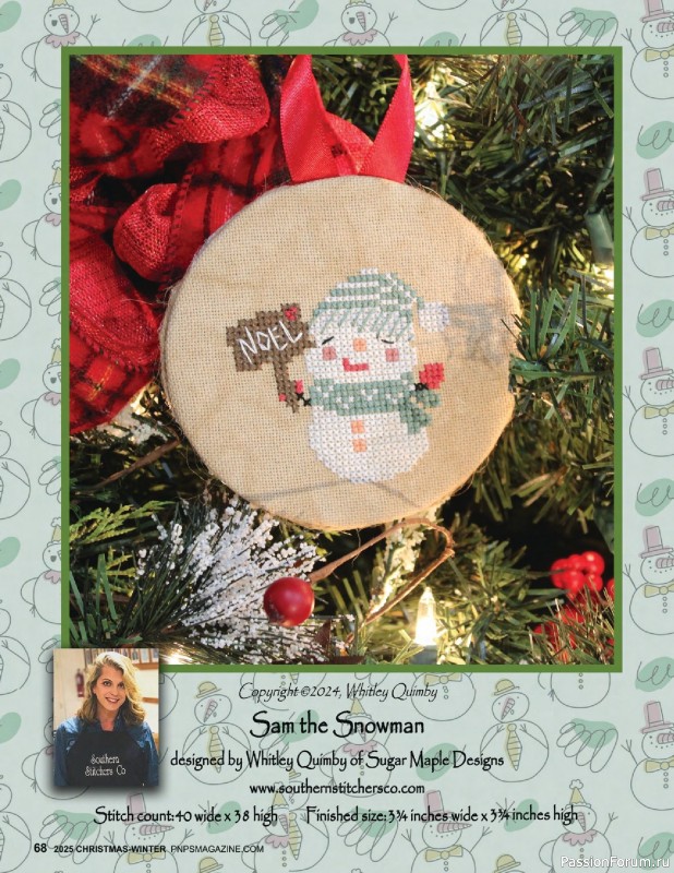 Коллекция вышивки в журнале «Punch Needle & Primitive Stitcher - Winter 2025»