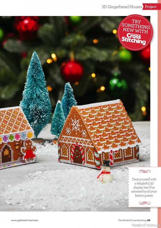 Коллекция вышивки в журнале «The World of Cross Stitching №338 2022»