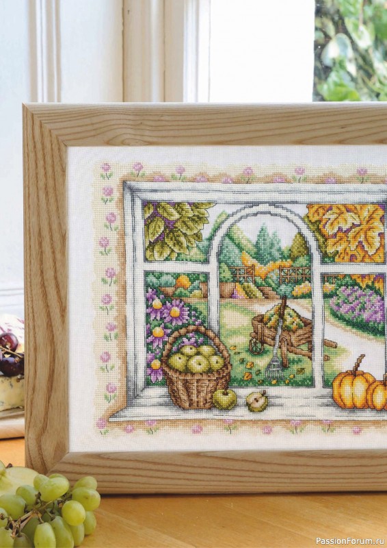 Коллекция вышивки в журнале «Ultimate Cross Stitch Gardens 2026»