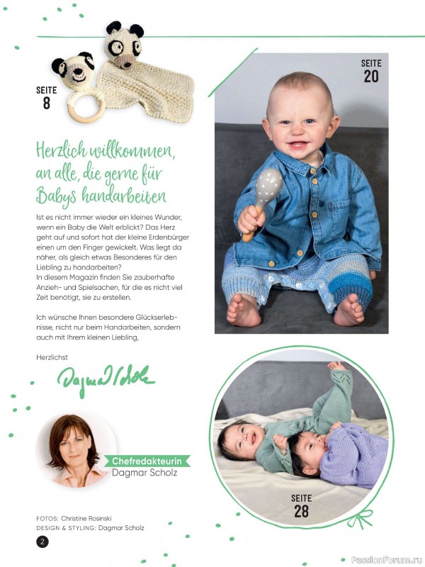 Вязаные модели для детей в журнале «Baby Maschenmode №63 2024»