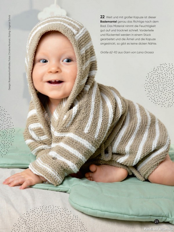 Вязаные модели для детей в журнале «Baby Maschenmode Sonderheft BM 011 2025»