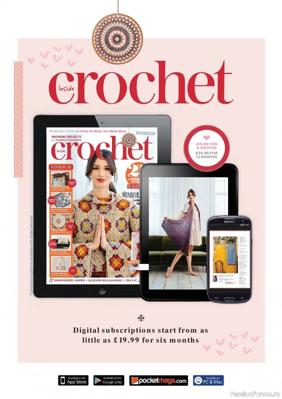 Вязаные модели крючком в журнале «Inside Crochet №137 2021»