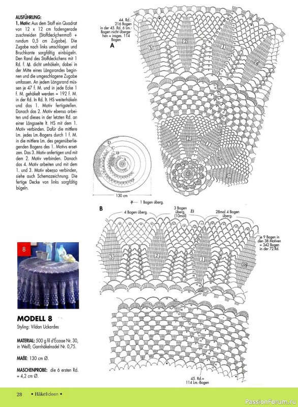 Вязаные модели крючком в журнале «Kreativ Trend Magazin №4 2005»